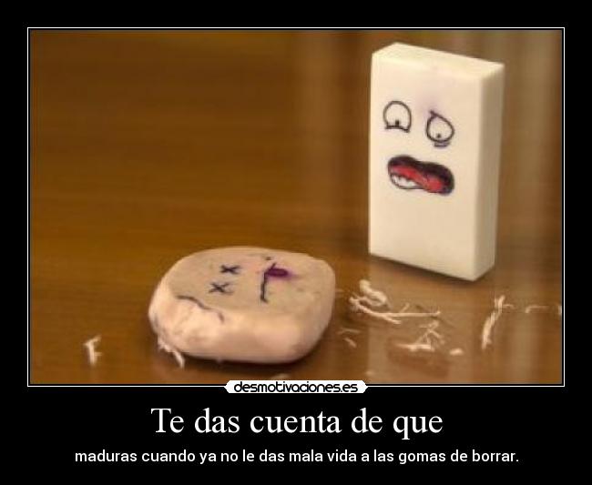 Te das cuenta de que - 