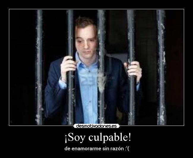 ¡Soy culpable! - de enamorarme sin razón :(