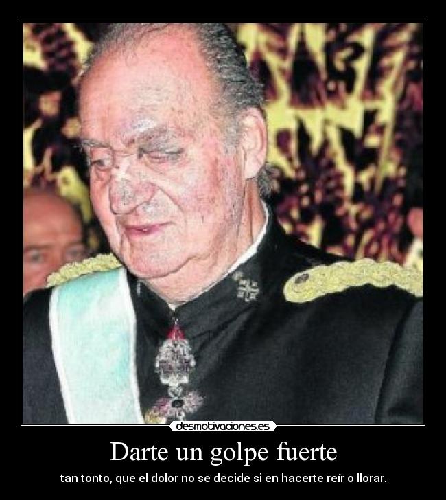 Darte un golpe fuerte -