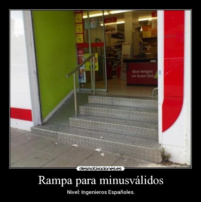 Rampa para minusválidos -