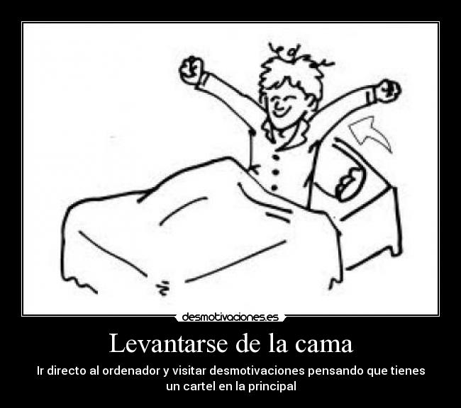 Levantarse de la cama -