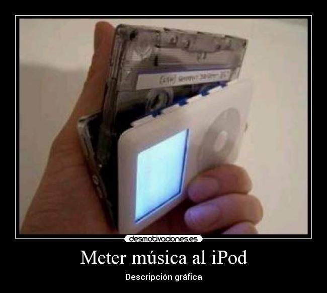 Meter música al iPod - Descripción gráfica
