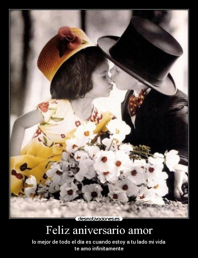 Feliz aniversario mi amor en Cartas de amor - cartasyamor.com