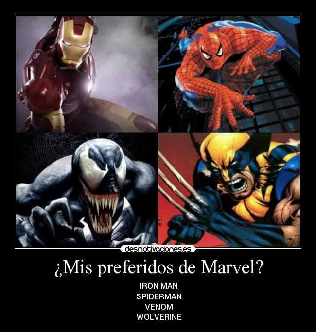 ¿Mis preferidos de Marvel? -