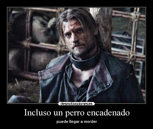 Incluso un perro encadenado -