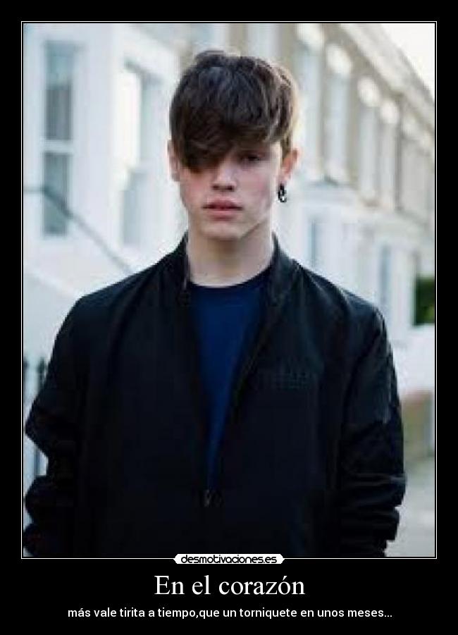 En el corazón - más vale tirita a tiempo,que un torniquete en unos meses...