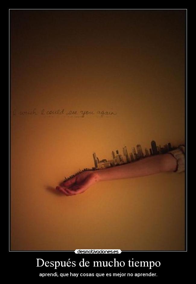 Después de mucho tiempo -