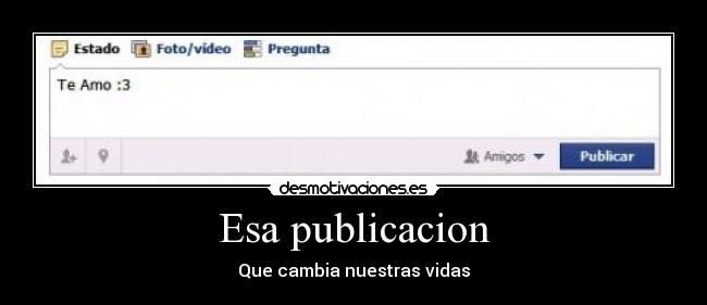 Esa publicacion -