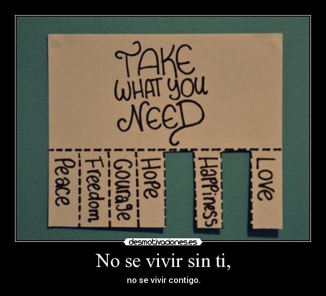 No se vivir sin ti, - 
