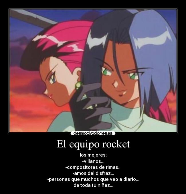 carteles los mejores equipo rocket desmotivaciones