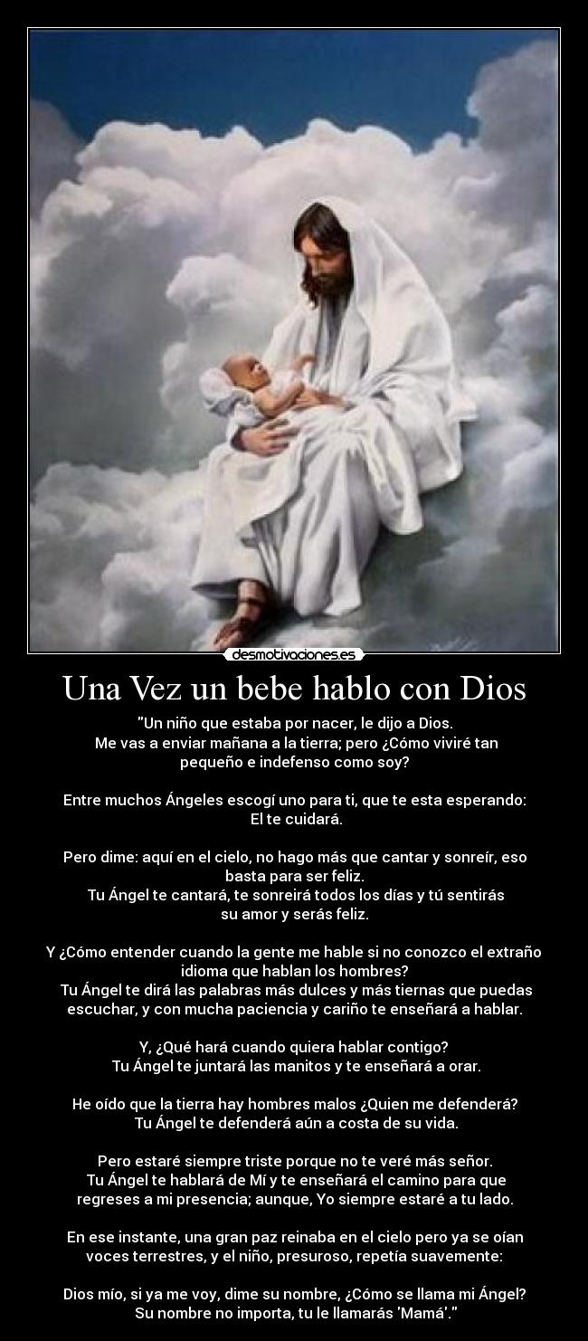 Una Vez un bebe hablo con Dios - 