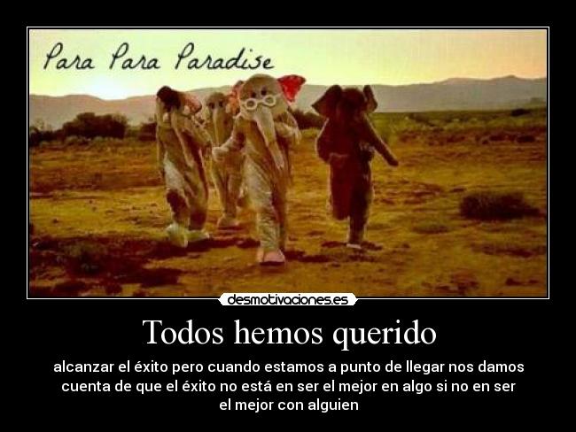 Todos hemos querido -