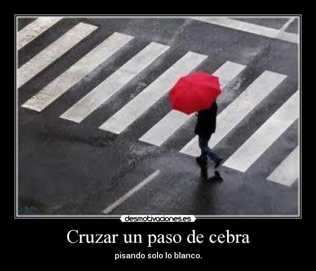 Cruzar un paso de cebra -