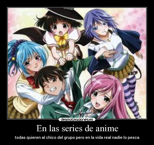 En las series de anime -
