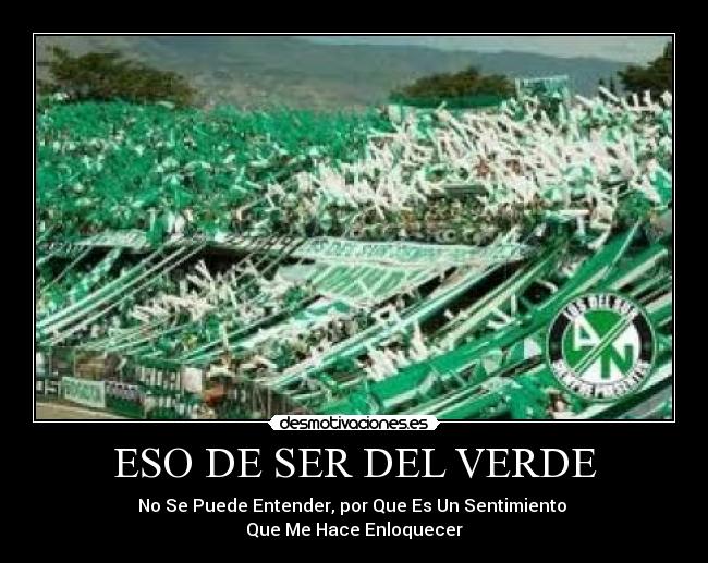 ESO DE SER DEL VERDE - No Se Puede Entender, por Que Es Un Sentimiento
Que Me Hace Enloquecer