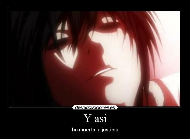 carteles death note justicia morir anime desmotivaciones