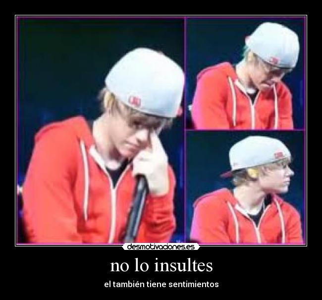 no lo insultes - el también tiene sentimientos