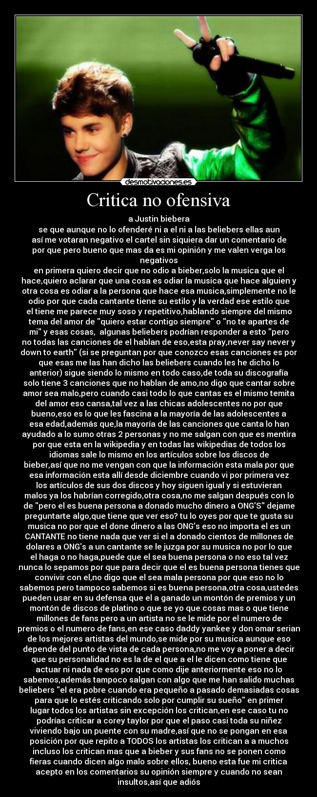 Critica no ofensiva -