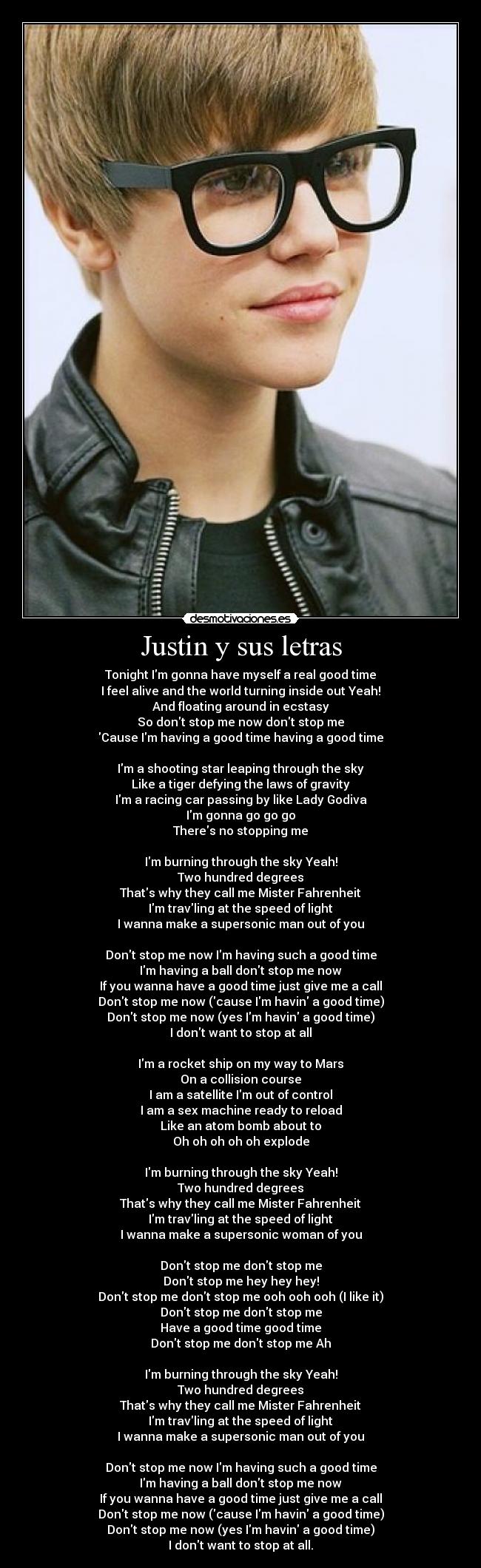 Justin y sus letras - 