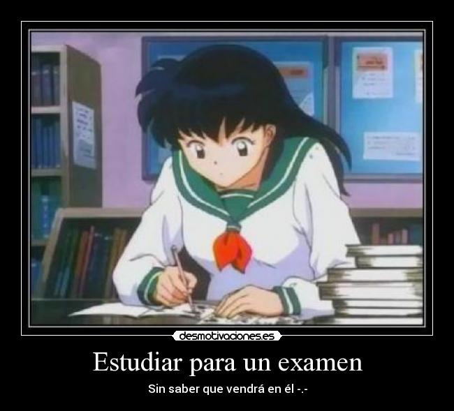 Estudiar para un examen -