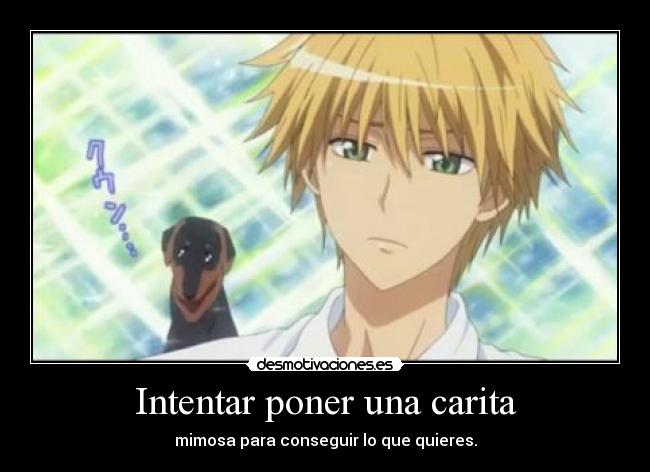 Intentar poner una carita -