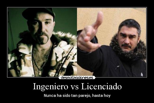 Ingeniero vs Licenciado - Nunca ha sido tan parejo, hasta hoy