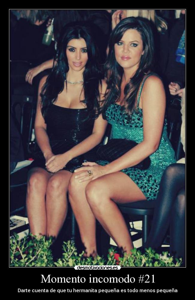 Momento incomodo #21 - Darte cuenta de que tu hermanita pequeña es todo menos pequeña