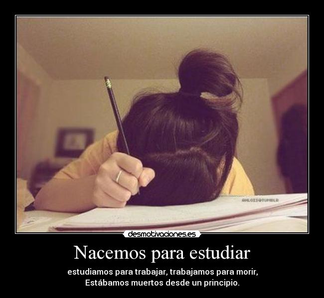 Nacemos para estudiar -