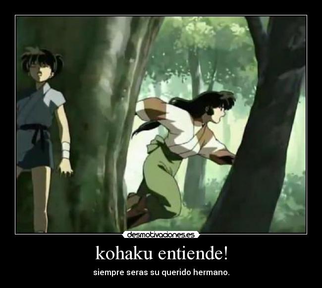 kohaku entiende! - siempre seras su querido hermano.
