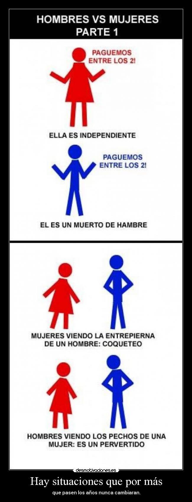 Hay situaciones que por más - que pasen los años nunca cambiaran.