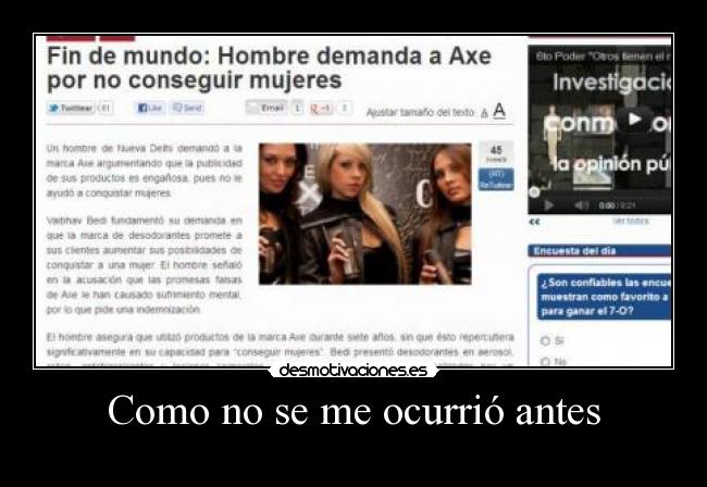 Como no se me ocurrió antes -