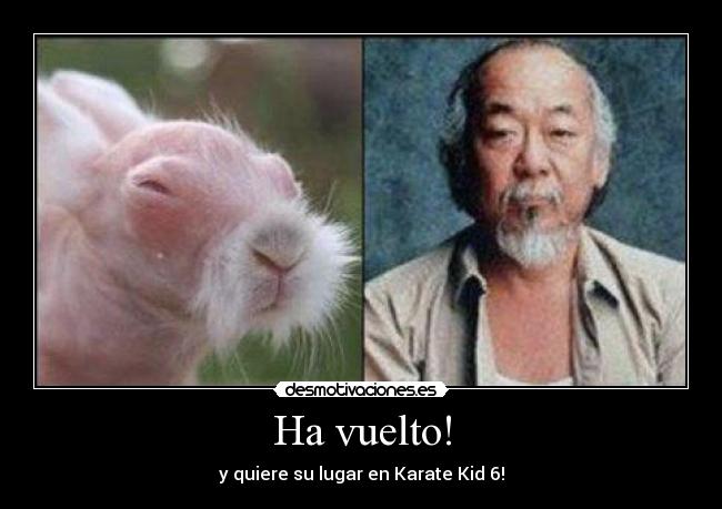 Ha vuelto! - y quiere su lugar en Karate Kid 6!