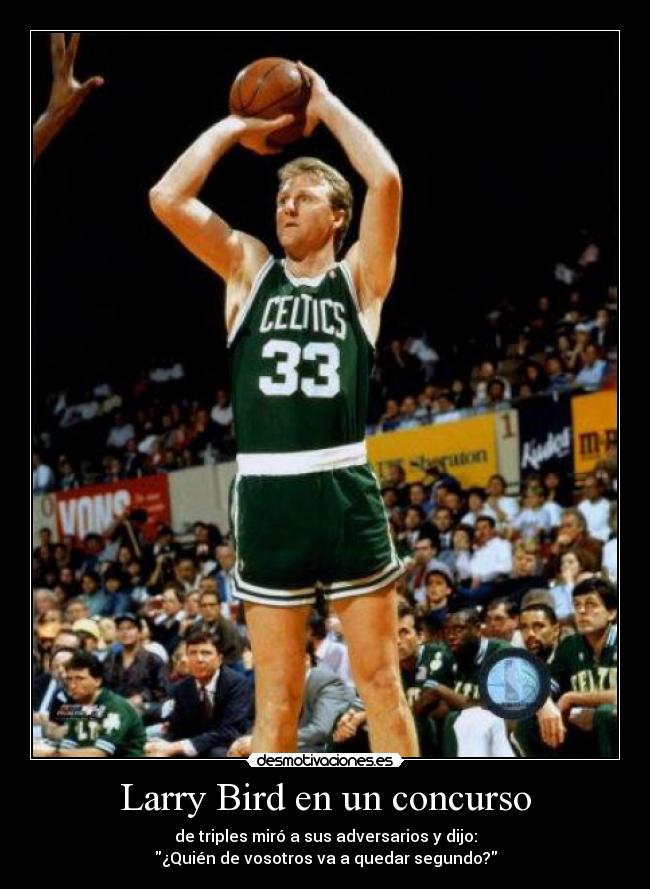 Larry Bird en un concurso -