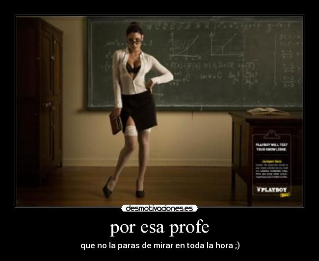 por esa profe -