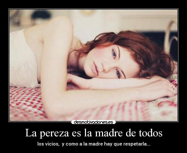 La pereza es la madre de todos - 