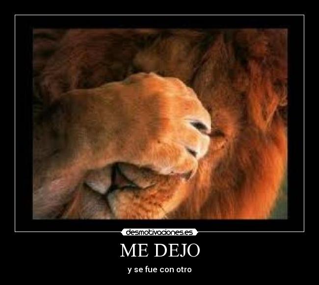 ME DEJO - y se fue con otro