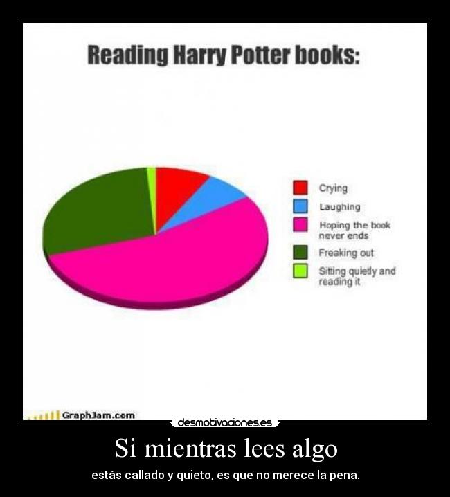 carteles leer libros harry potter quieto callado merecer pena rowling siempre foreverclarinetista infancia desmotivaciones