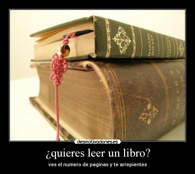 ¿quieres leer un libro? - 