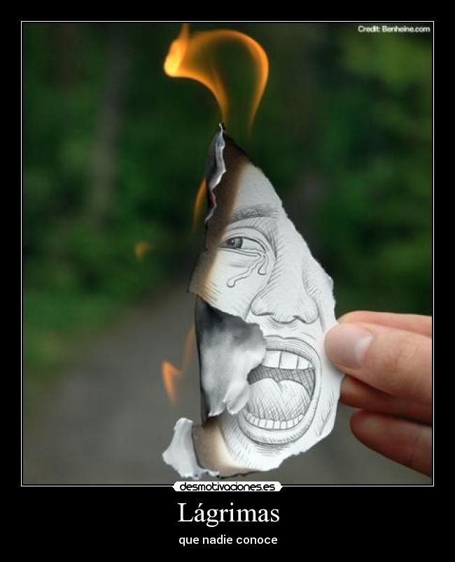 Lágrimas - que nadie conoce