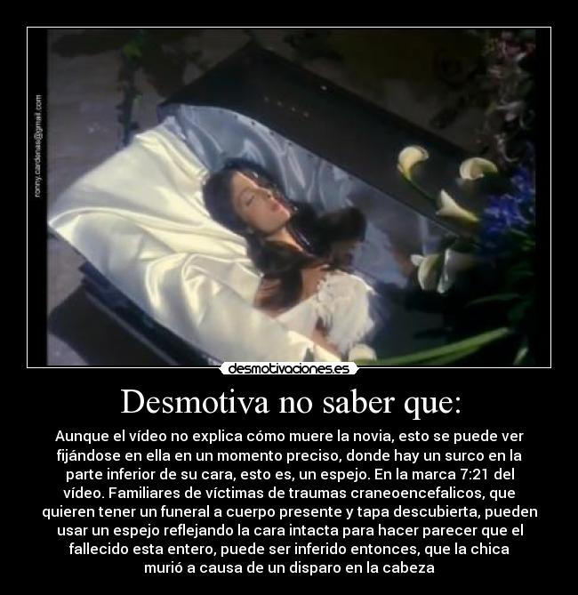 Desmotiva no saber que: - 