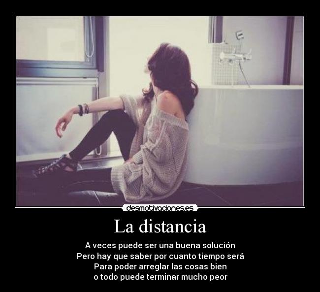 La distancia -