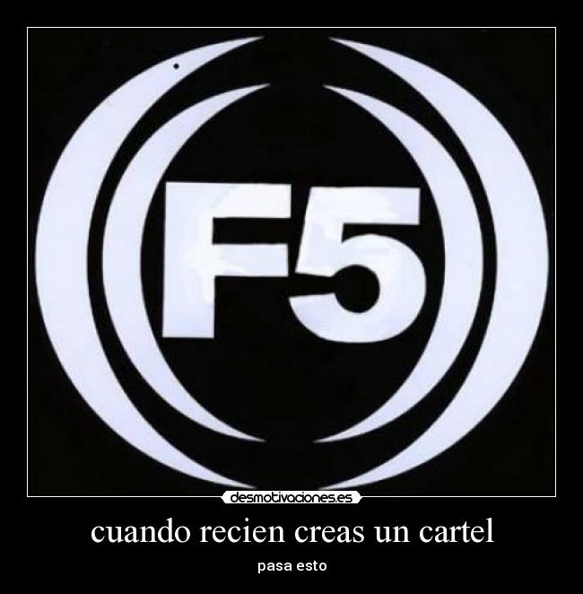 cuando recien creas un cartel -