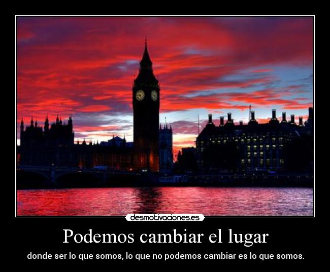 Podemos cambiar el lugar - 