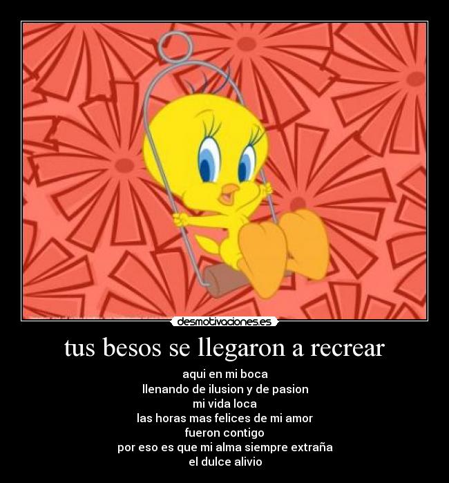 carteles besos tin tan desmotivaciones