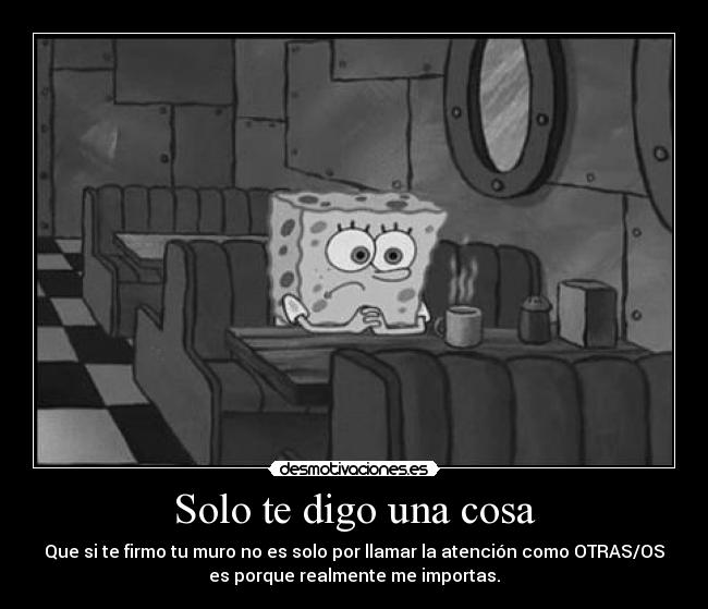 carteles solo digo una cosa desmotivaciones