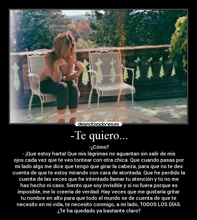 -Te quiero... - 