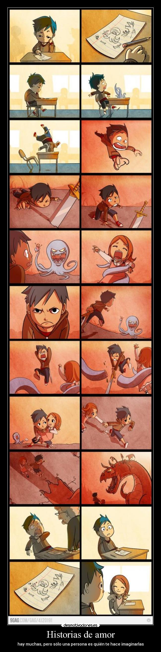 carteles amor imaginacion dibujo amor desmotivaciones