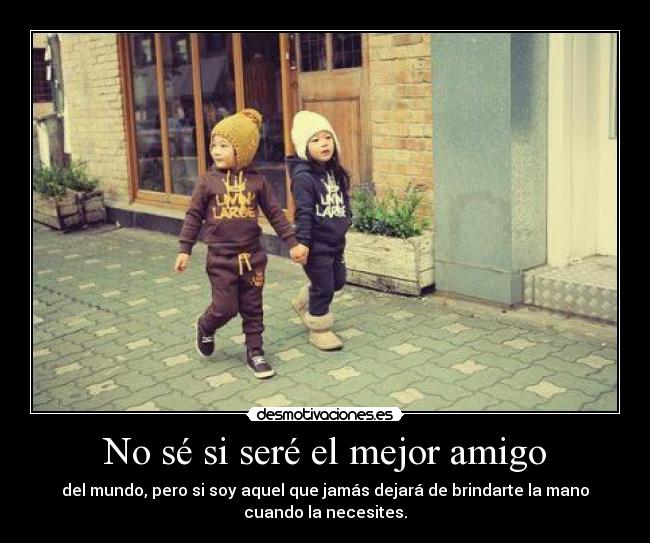 No sé si seré el mejor amigo - 