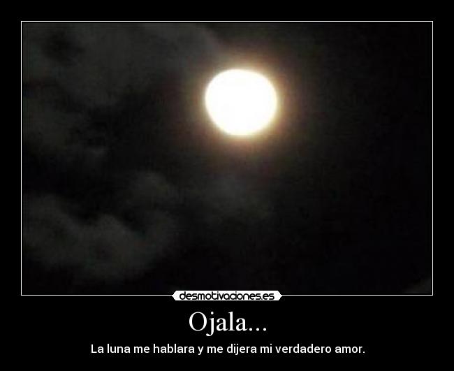 carteles luna amor deseo desmotivaciones