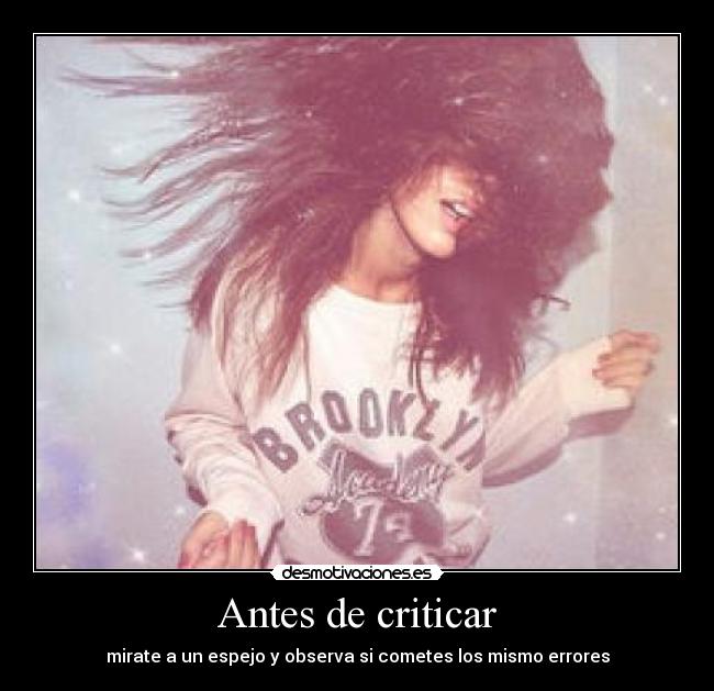 Antes de criticar - 